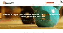 Desktop Screenshot of langleysportsmed.com